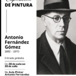 Unha fiestra aberta a obra orixinal do pintor Antonio Fernandez