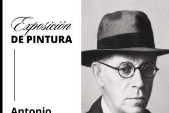 Unha fiestra aberta a obra orixinal do pintor Antonio Fernandez