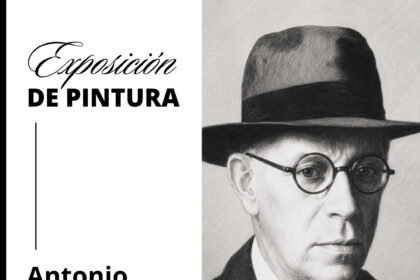 Unha fiestra aberta a obra orixinal do pintor Antonio Fernandez