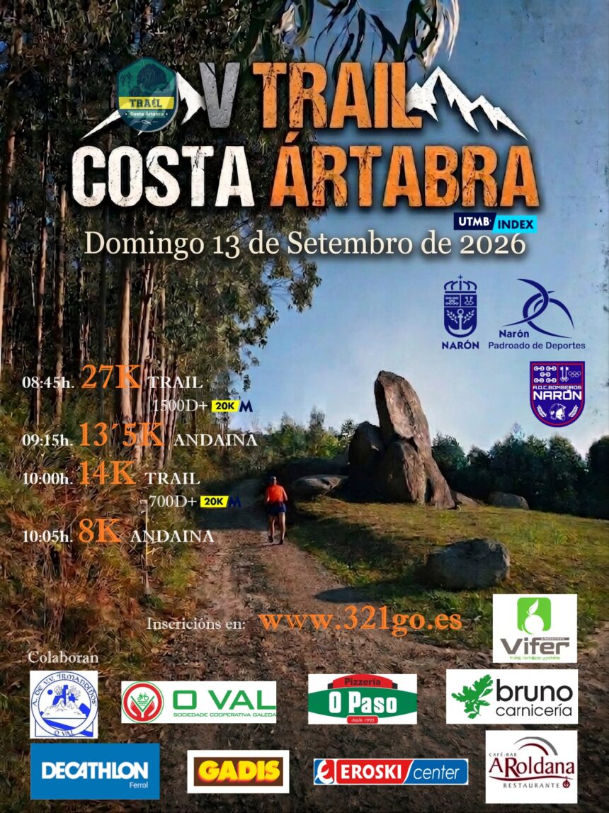 V Trail Costa Artabra cartel