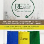 Cartel reparto bolsas reciclaxe