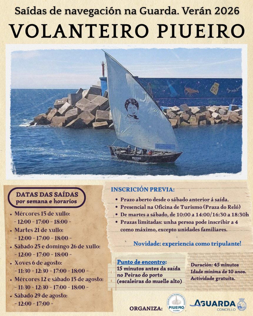 Cartel saidas Piueiro veran 2026