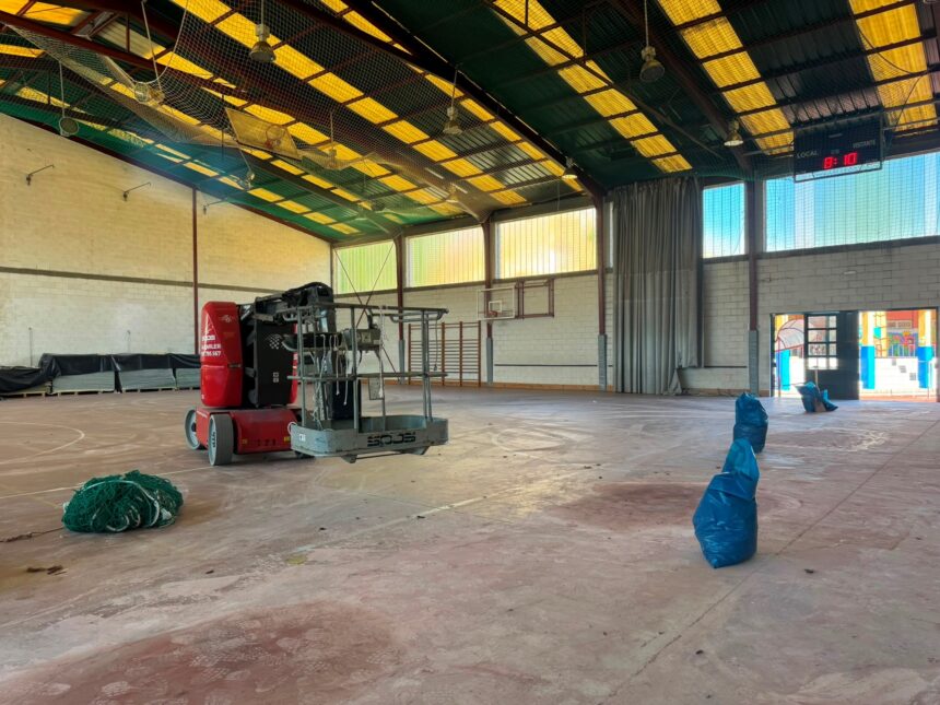 Obras pavillon santa cruz