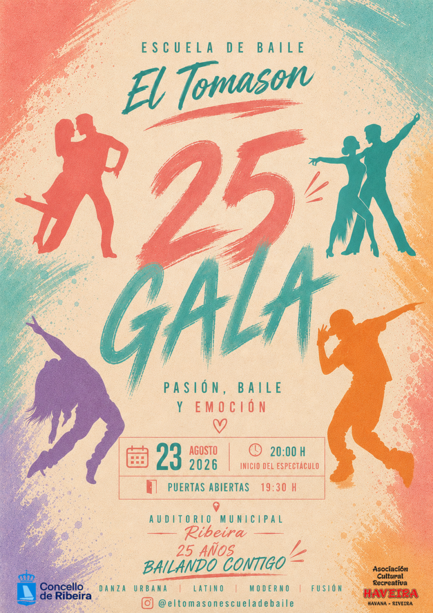 Cartel da gala do 25 aniversario de El Tomason 2026
