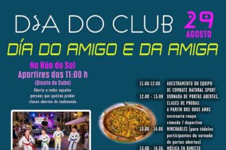 Cartel da xornada de exhibicion do Natural Sport Agosto 2026