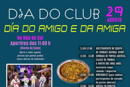 Cartel da xornada de exhibicion do Natural Sport Agosto 2026