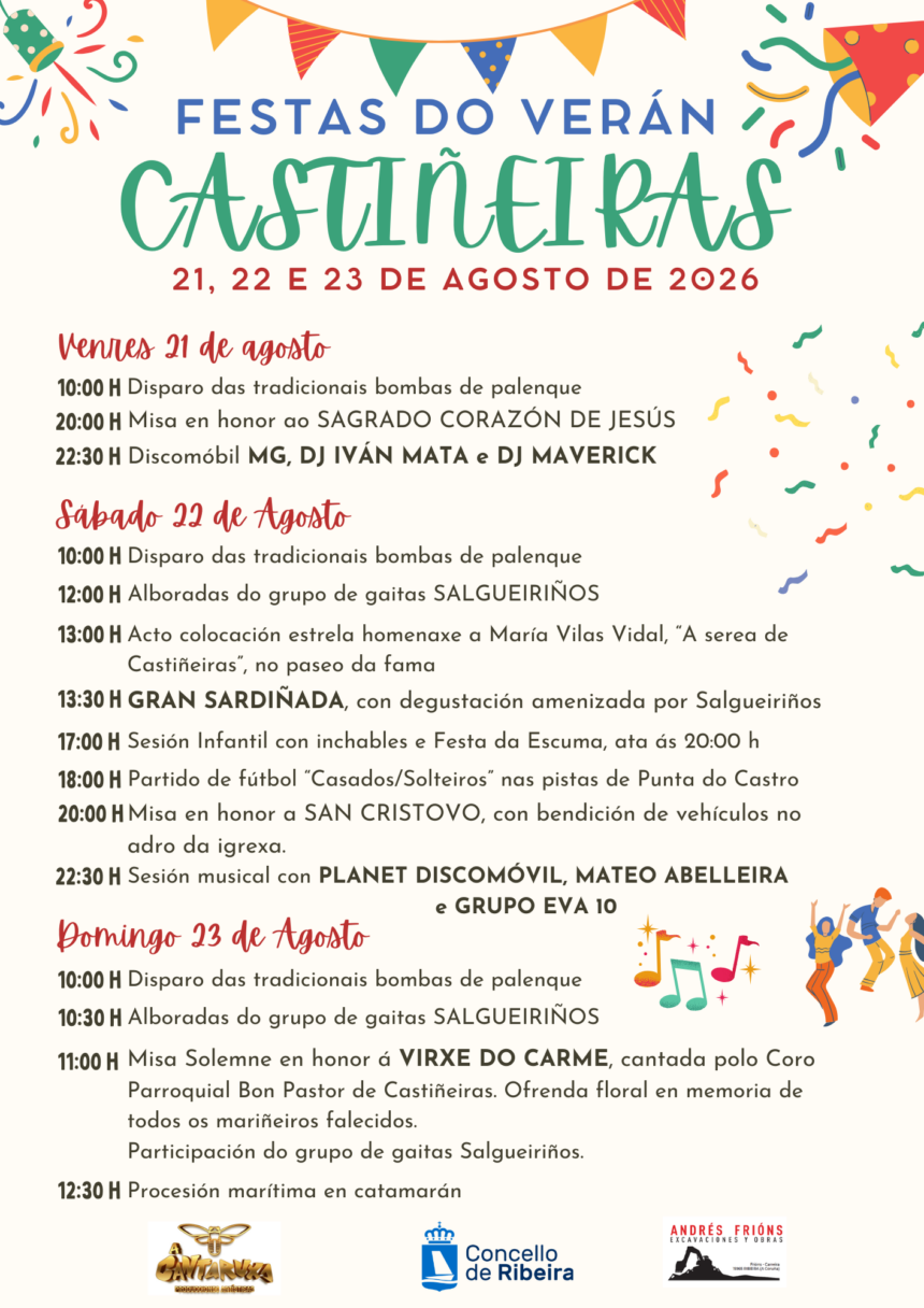 Cartel das festas de Castineiras 2026