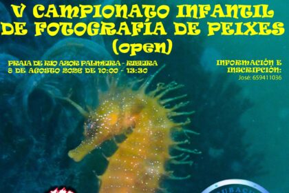 Cartel do V Campionato Infantil de Fotografia de Peixes 2026