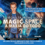 Cartel do espectaculo de maxia de Pedro Volta 2026