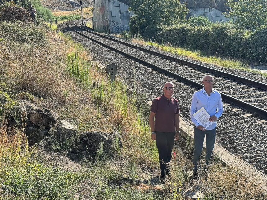 Foto Delgado Baltar sobre risco de incendios en linas ferrocarril 1