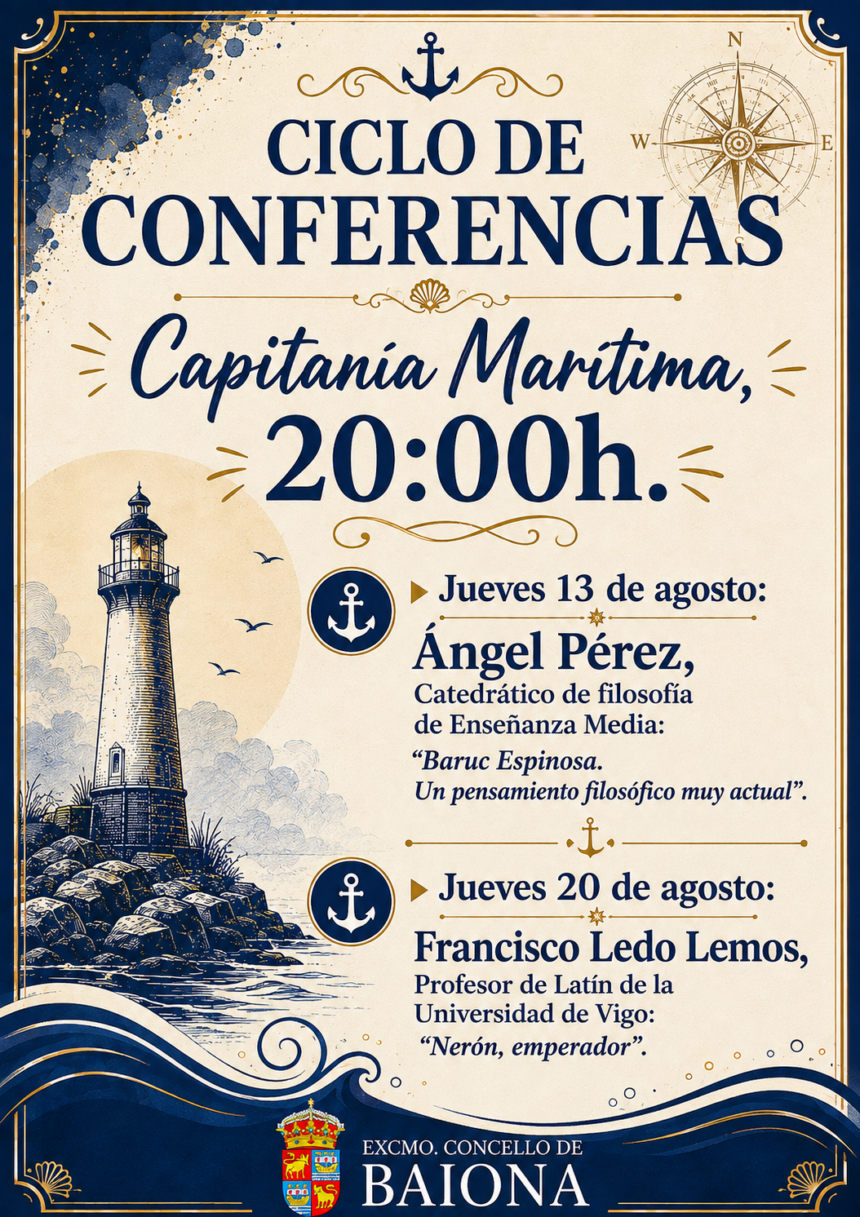 Cartel conferencias Agosto Capitania Maritima