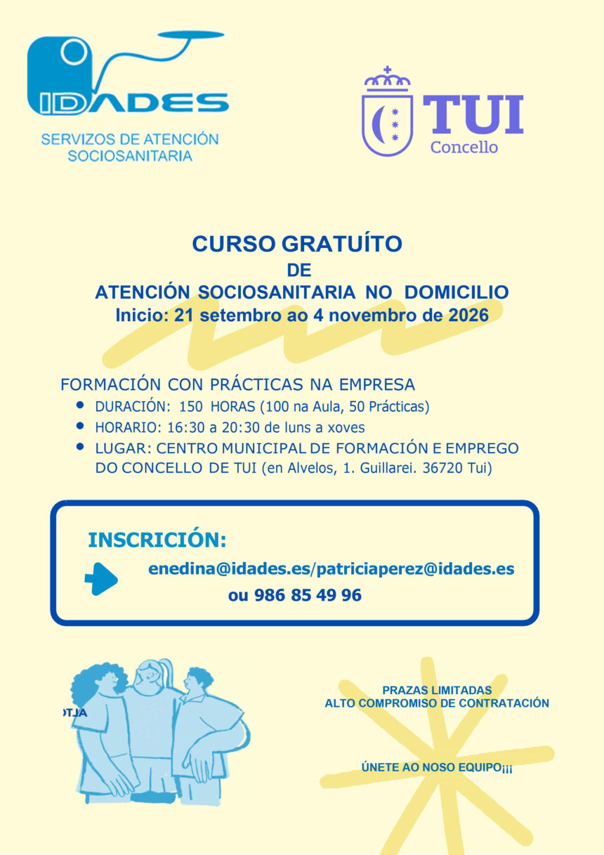 14092026 Cartel Curso Atencion Sociosanitaria