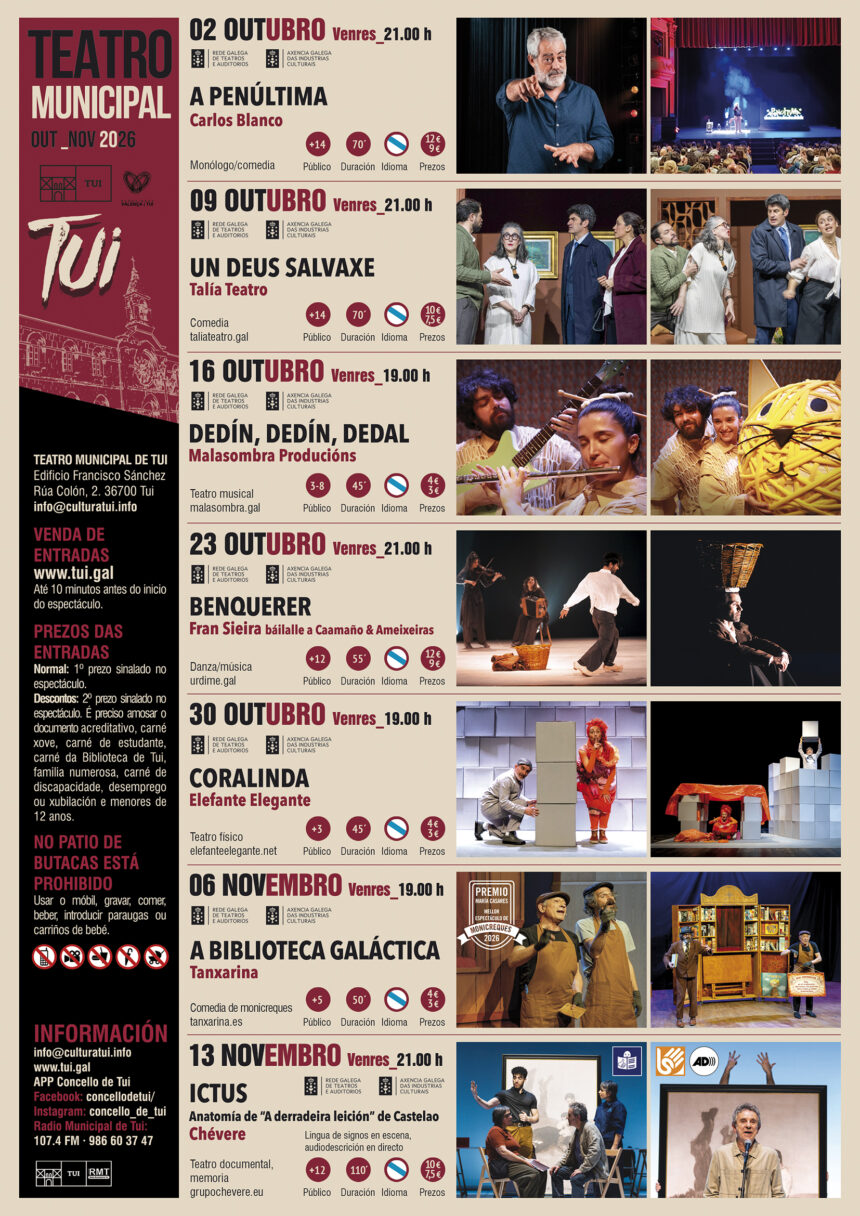 18092026 Programacion Teatro Outubro Novembro 2026