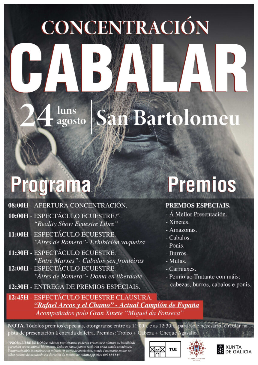 21082026 Concentracion Cabalar de San Bartolomeu Cartel