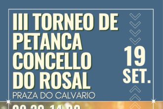 A Praza do Calvario volve converterse nunha pista deportiva co III Torneo de Petanca Concello do Rosal