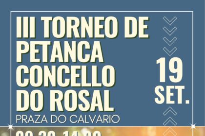 A Praza do Calvario volve converterse nunha pista deportiva co III Torneo de Petanca Concello do Rosal