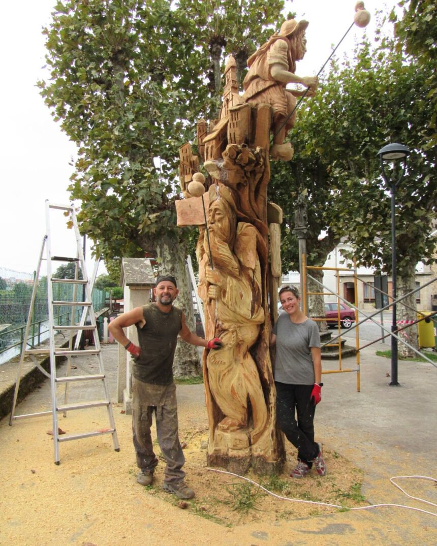 Carlos Garcia e Marina Goti en pleno proceso