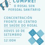 Cartel concentracioen pola sanidade pueblica no Rosal