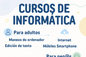 Cartel de cursos de informatica