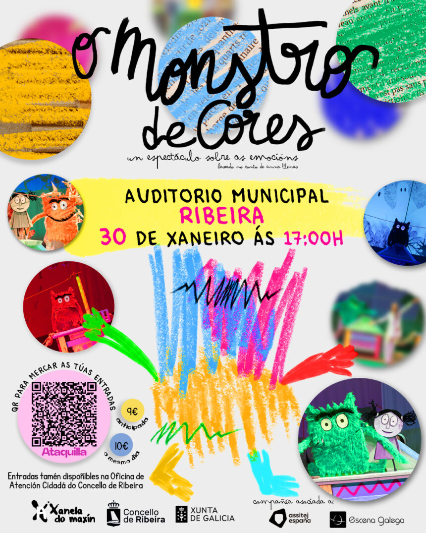 Cartel do espectaculo O Monstro de Cores Xaneiro 2027