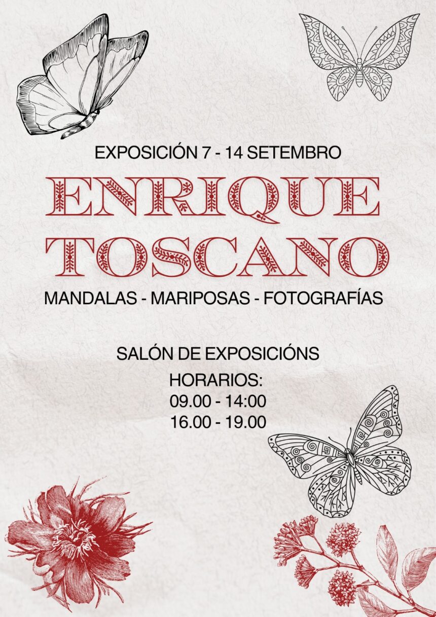 Cartel exposicioion Enrique Toscano
