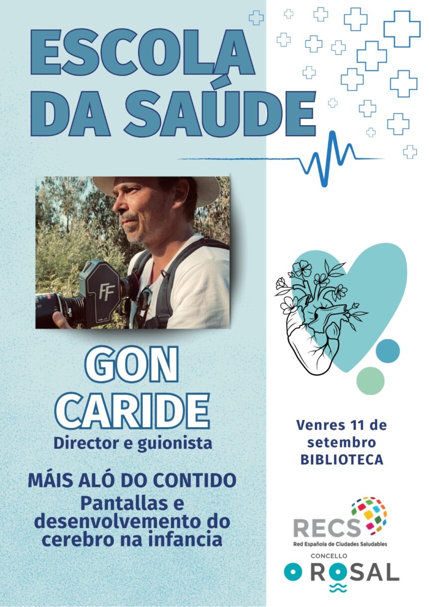 Escola da Sauide cartel charla Gon Caride