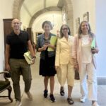 IMAXE As concelleiras Non Adscritas antes da sesion plenaria deste xoves
