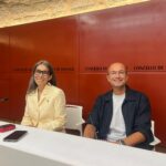 IMAXE Mercedes Roson e Gonzalo Muinos nunha rolda de prensa