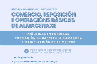 O Rosal acolle unha formacioin gratuiita de comercio reposicioin e almacenaxe