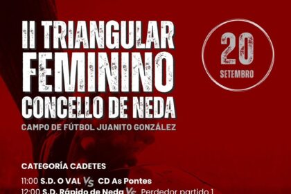 Triangular feminino Concello de Neda