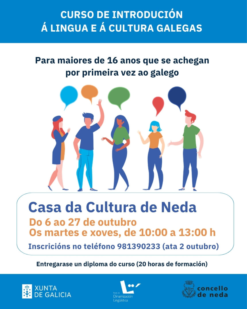 Cartel curso lingua e cultura galegas