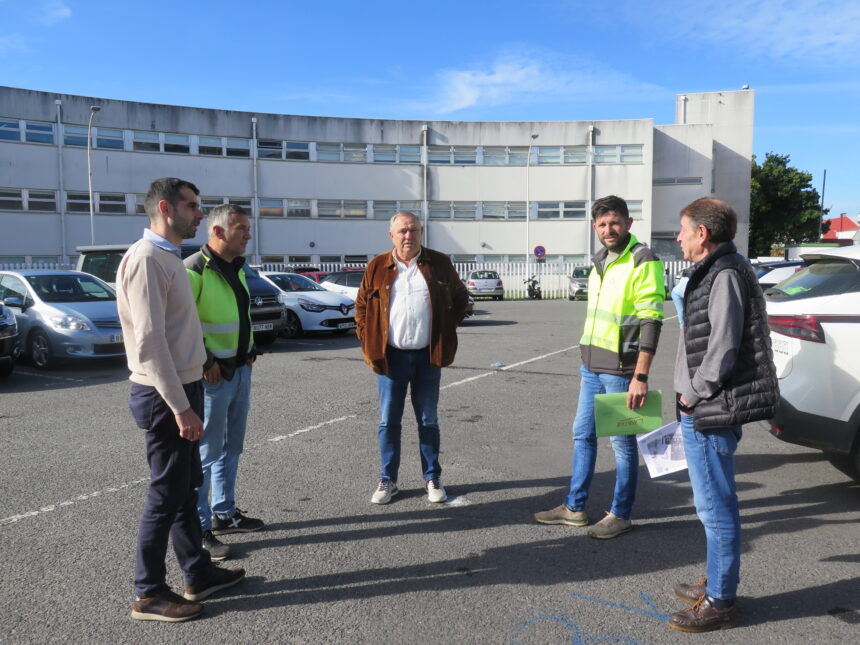 2026 10 29 Inicio obras praza Les Sables dOlonne