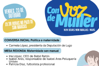 Cartel Con voz de muller