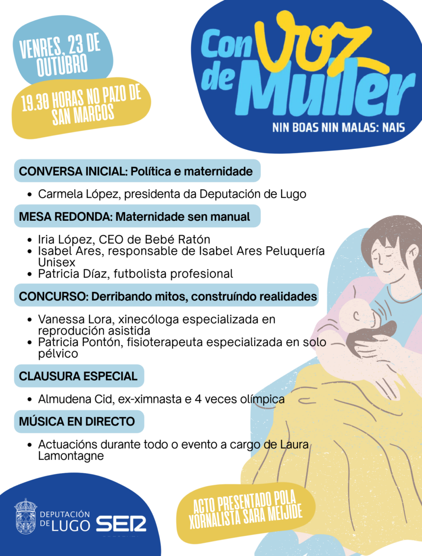 Cartel Con voz de muller