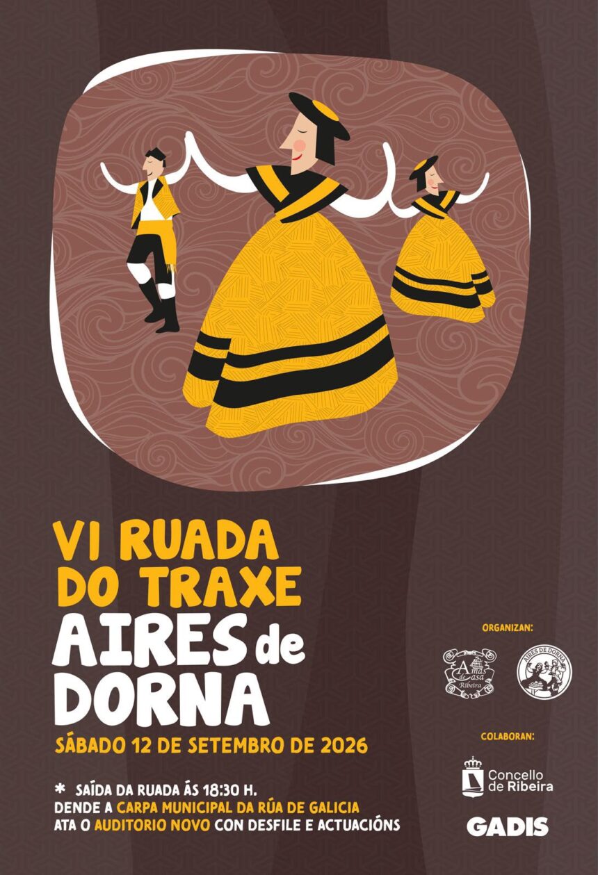 Cartel da VI Ruada do Traxe Aires de Dorna 2026