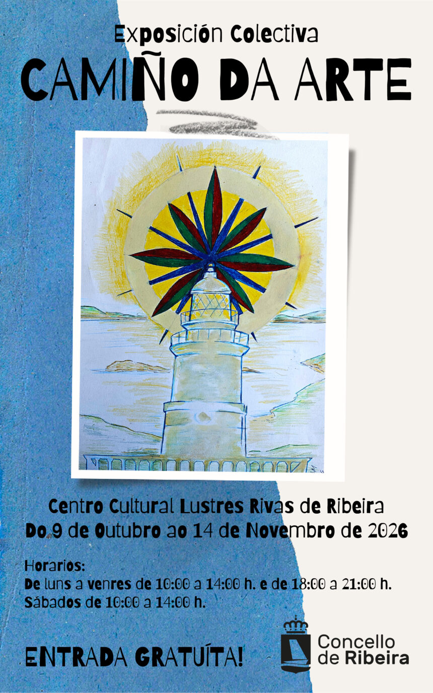 Cartel da exposicion conxunta Camino da arte Outubro 2026