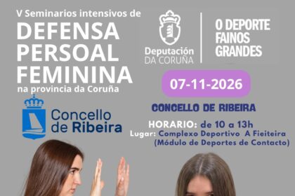 Cartel do Seminario de Defensa Persoal Feminina 2026