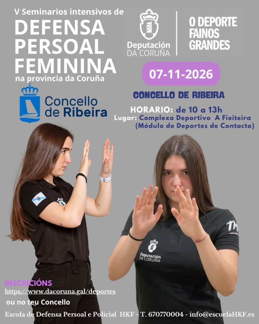 Cartel do Seminario de Defensa Persoal Feminina 2026