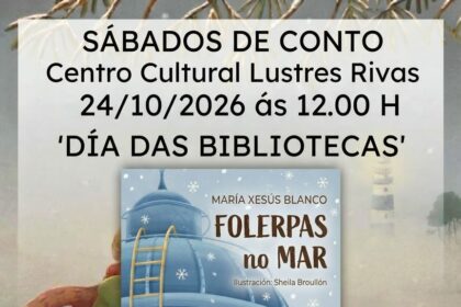 Cartel do contacontos Folerpas no mar de Maria Xesus Blanco Outubro 2026