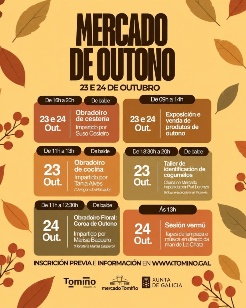 Cartaz mercado outono
